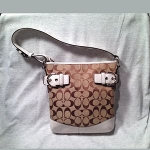 Coach Signature Canvas Shoulder Bag